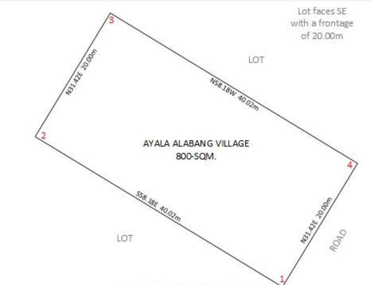 Ayala Alabang Village Vacant Lot Property FOR SALE